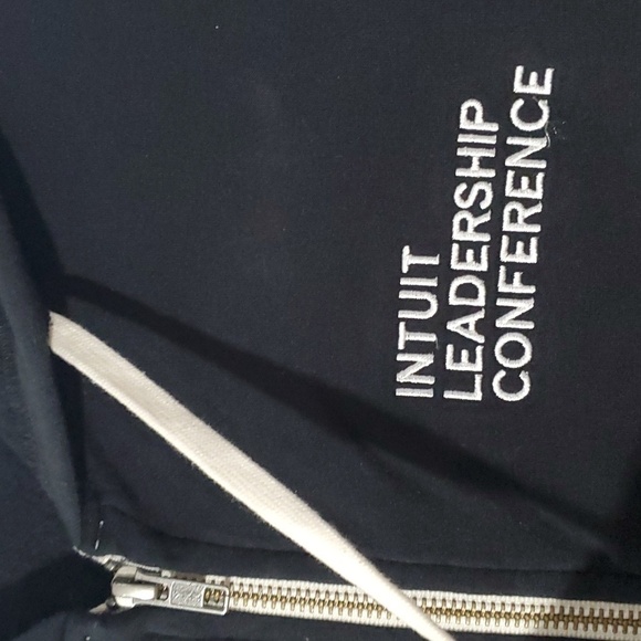 Marine Layer Zip Jacket Lightweight Intuit Logo Medium Stretch - Picture 3 of 11